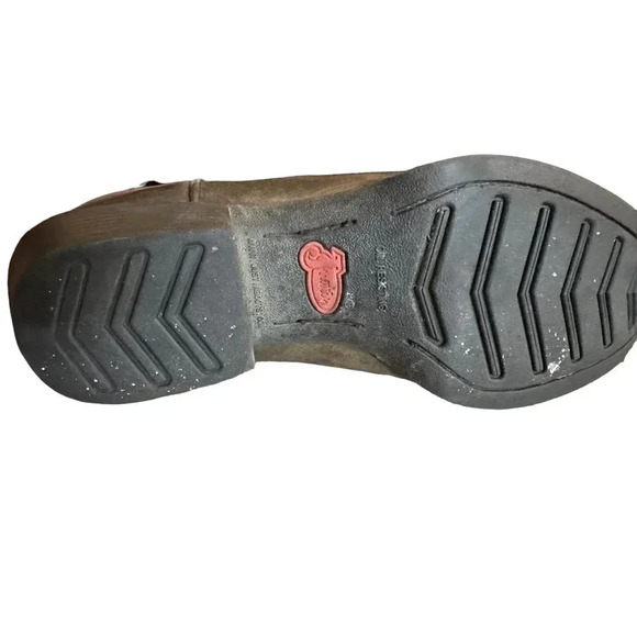 Justin 2551 Men's Brown Leather Huck Stampede Western Cowboy Boot Size 8D - Picture 3 of 8